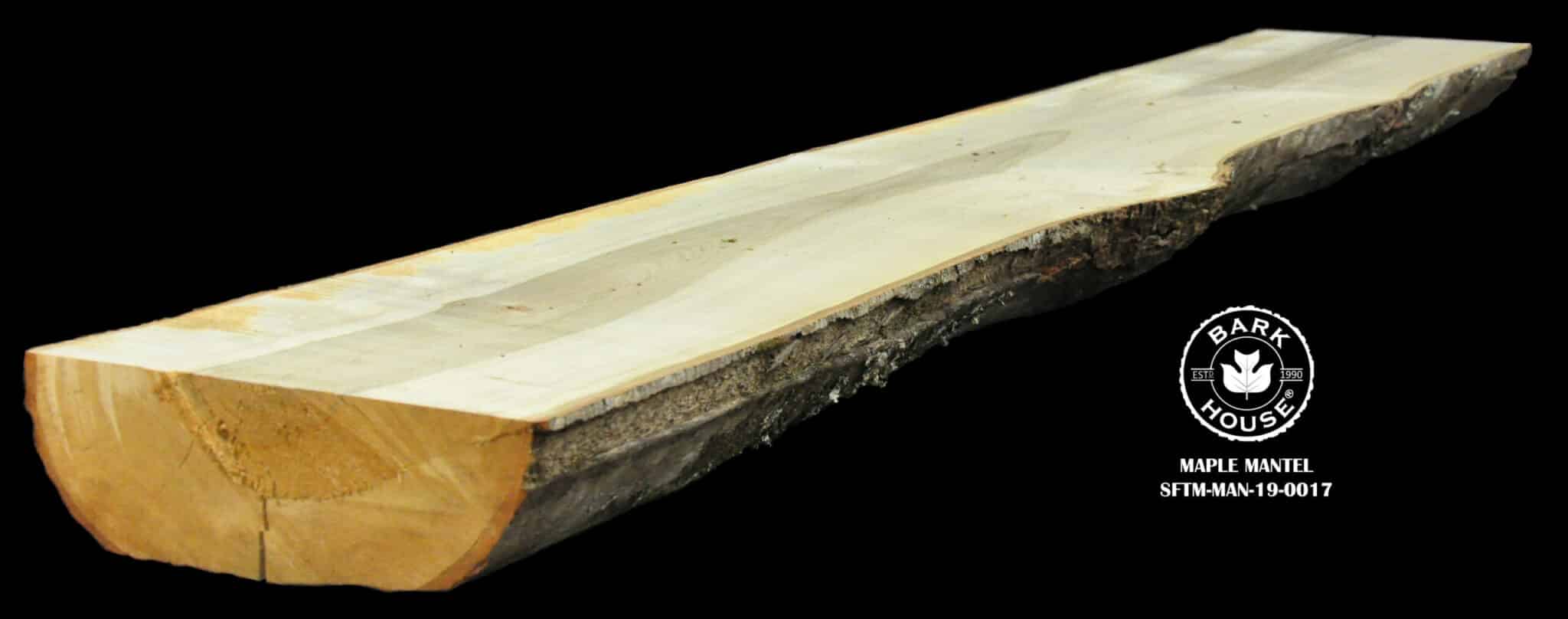 Maple Live Edge Mantel Sftm Man Bark House