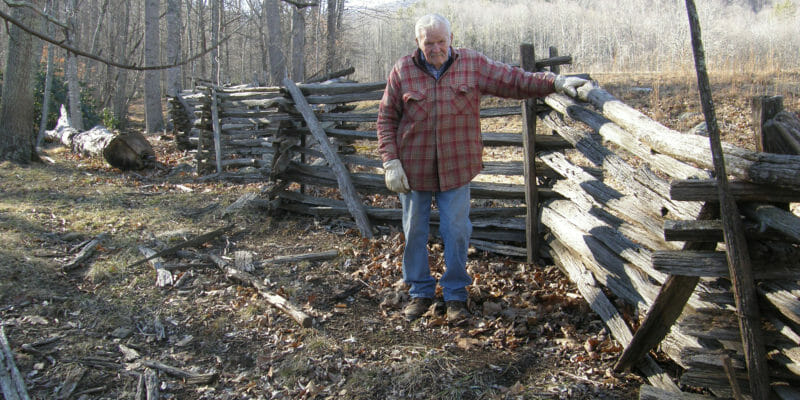 Authentic Wood Split Rail Fence
