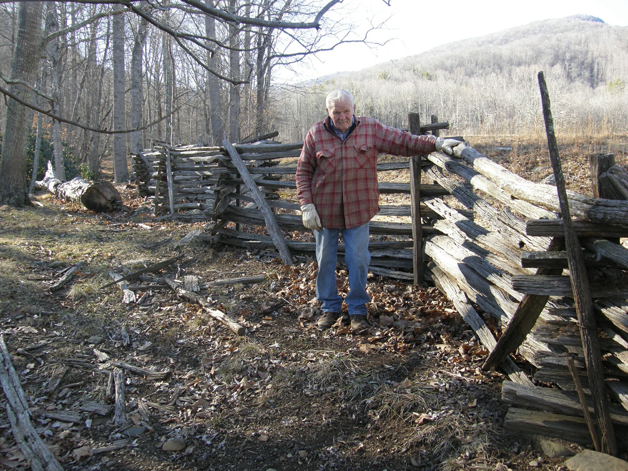Authentic Wood Split Rail Fence