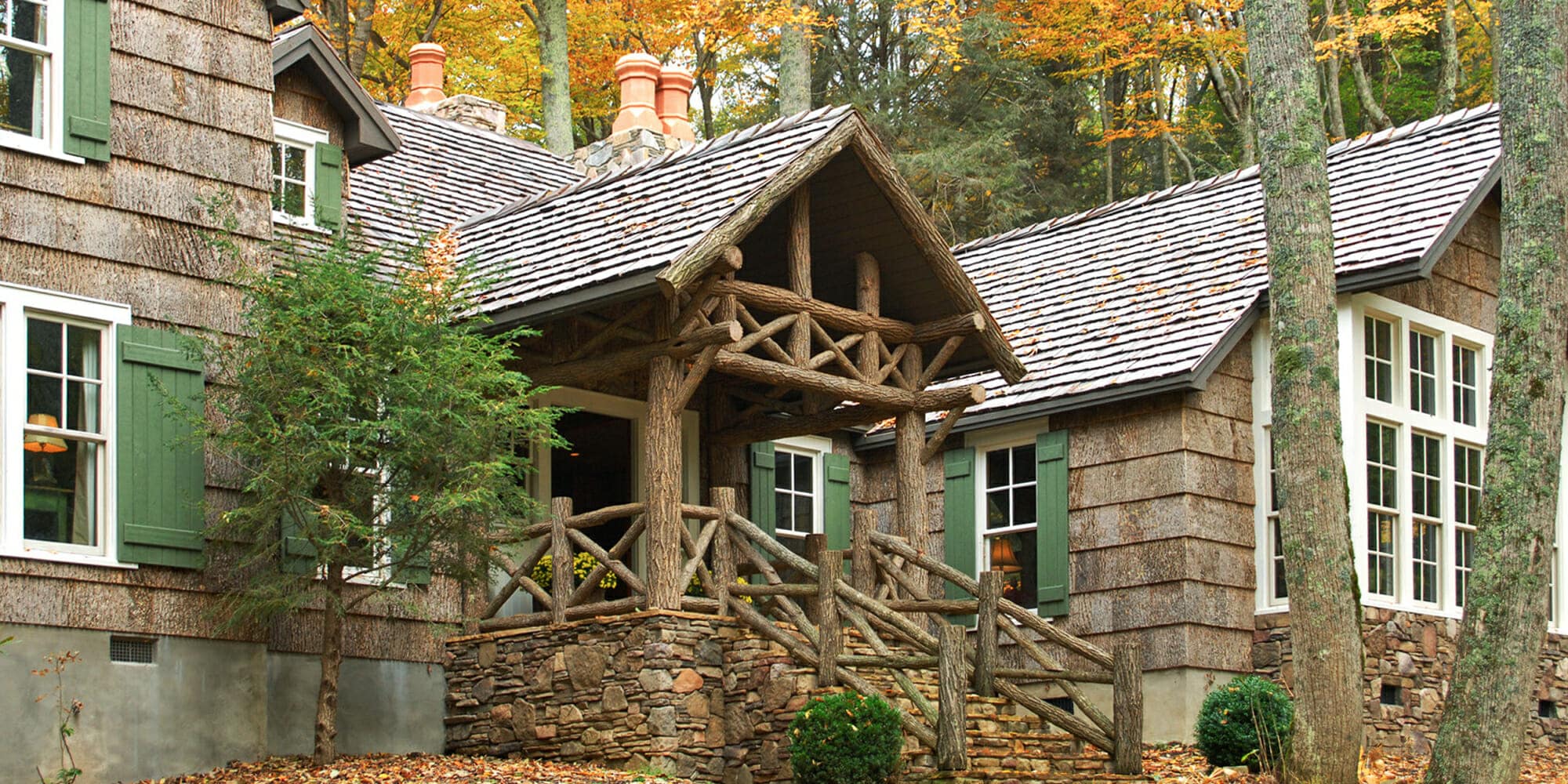 Reclaimed Bark Siding & High-End Wall Paneling  Bark House