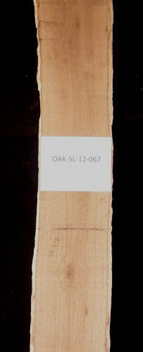 Live edge wood slab in Red Oak for sale for desk, table, designer wall treatment, other. Item RDOK-SLR-12-0067