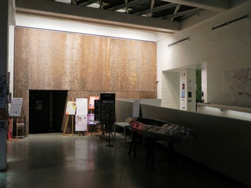 Poplar Bark Wallcovering panels in Parsons' School of Design