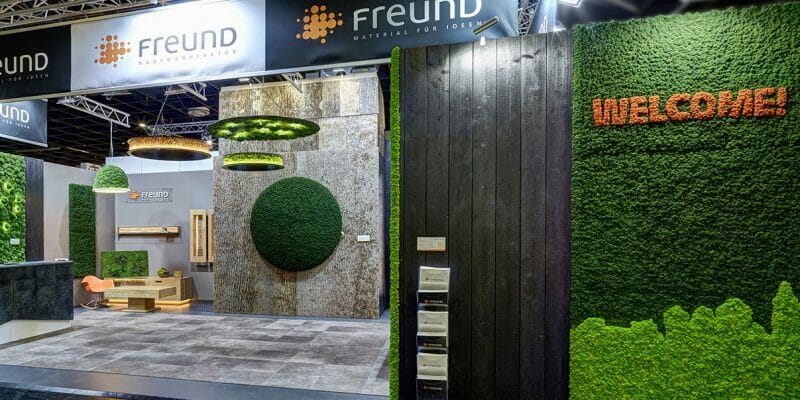 Freund is a distributor of Bark House poplar wall coverings and other naturals