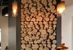 Bark House at Highland Craftsmen Inc: Poplar Pole End Cut Panels in Kangaroo Smiles