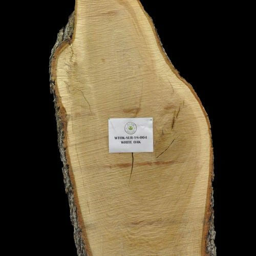 For sale at the Bark House: white oak live edge slab 18-0004
