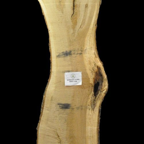 For sale at the Bark House: white oak live edge slab 18-0006
