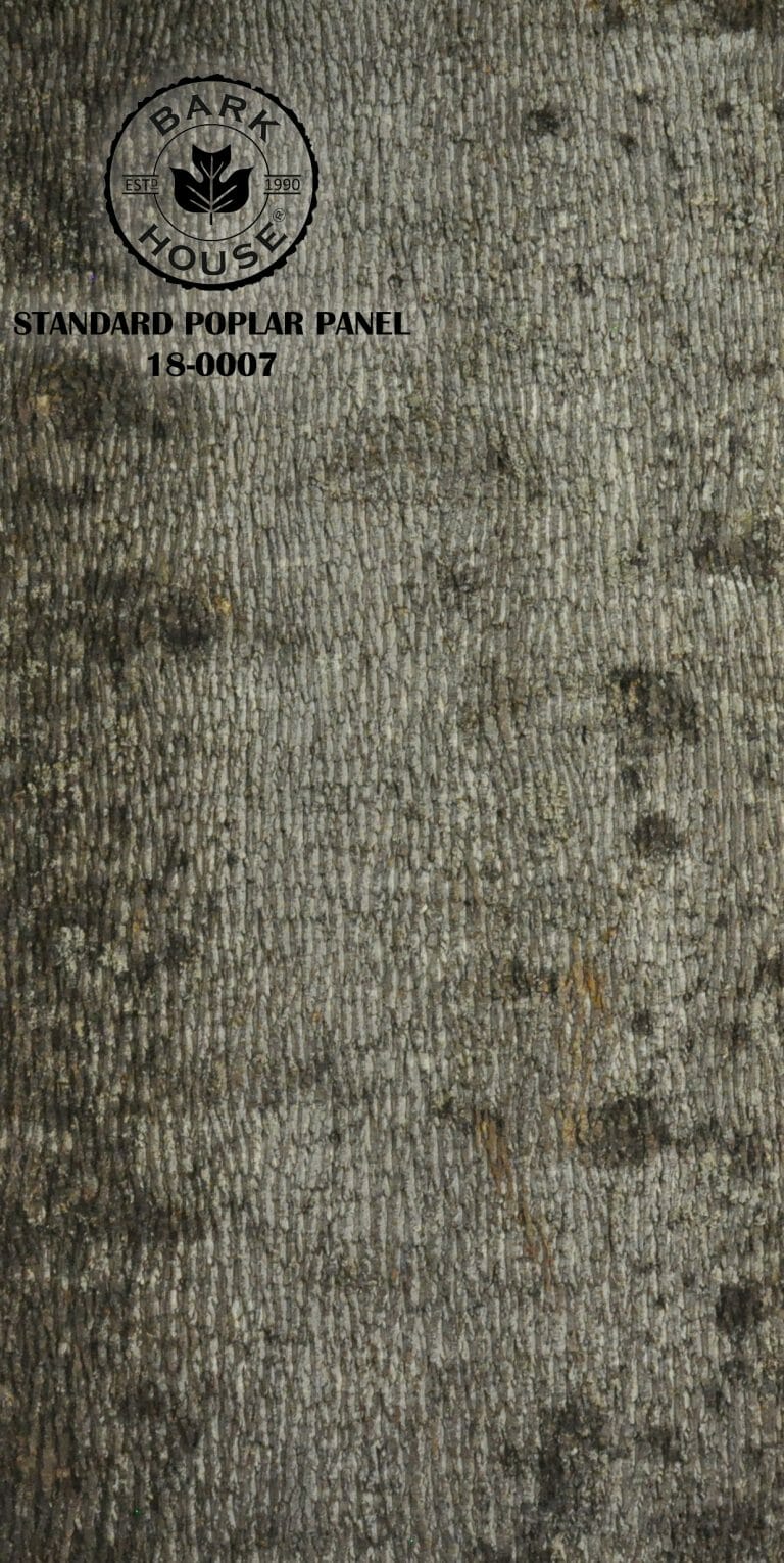 Bark House poplar bark panel SKU POPP-STD-18-0007