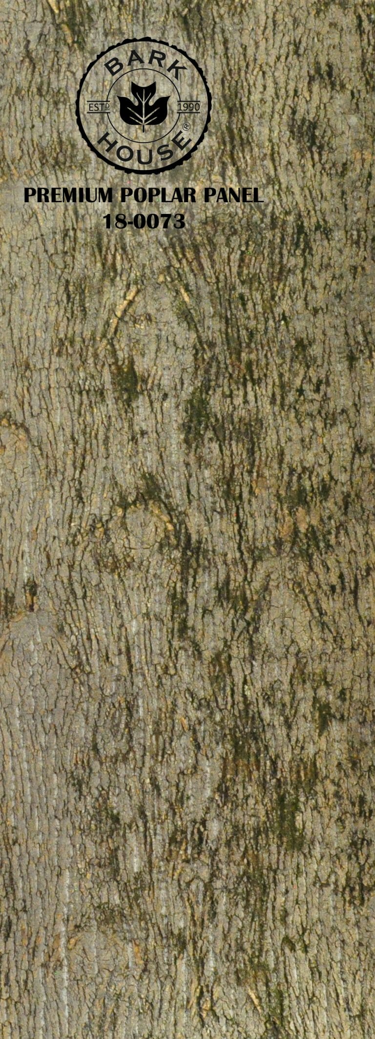 Bark House poplar bark panel SKU POPP-PRE-18-0073