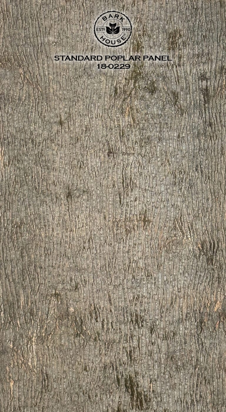 Bark House poplar bark panel SKU POPP-STD-18-0229