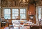 Bark Wall Finishes in Our State Magazine - Dining Room