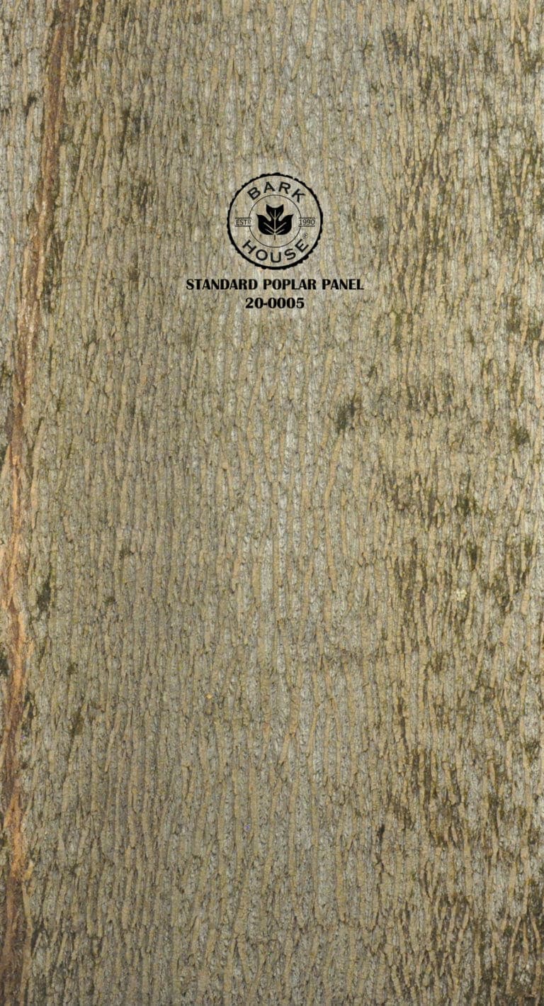 Bark House poplar bark panel SKU POPP-STD-20-0005