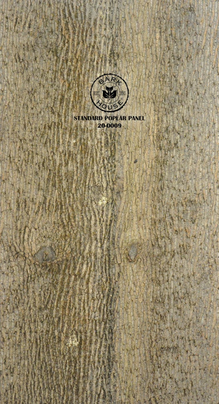 Bark House poplar bark panel SKU POPP-STD-20-0009