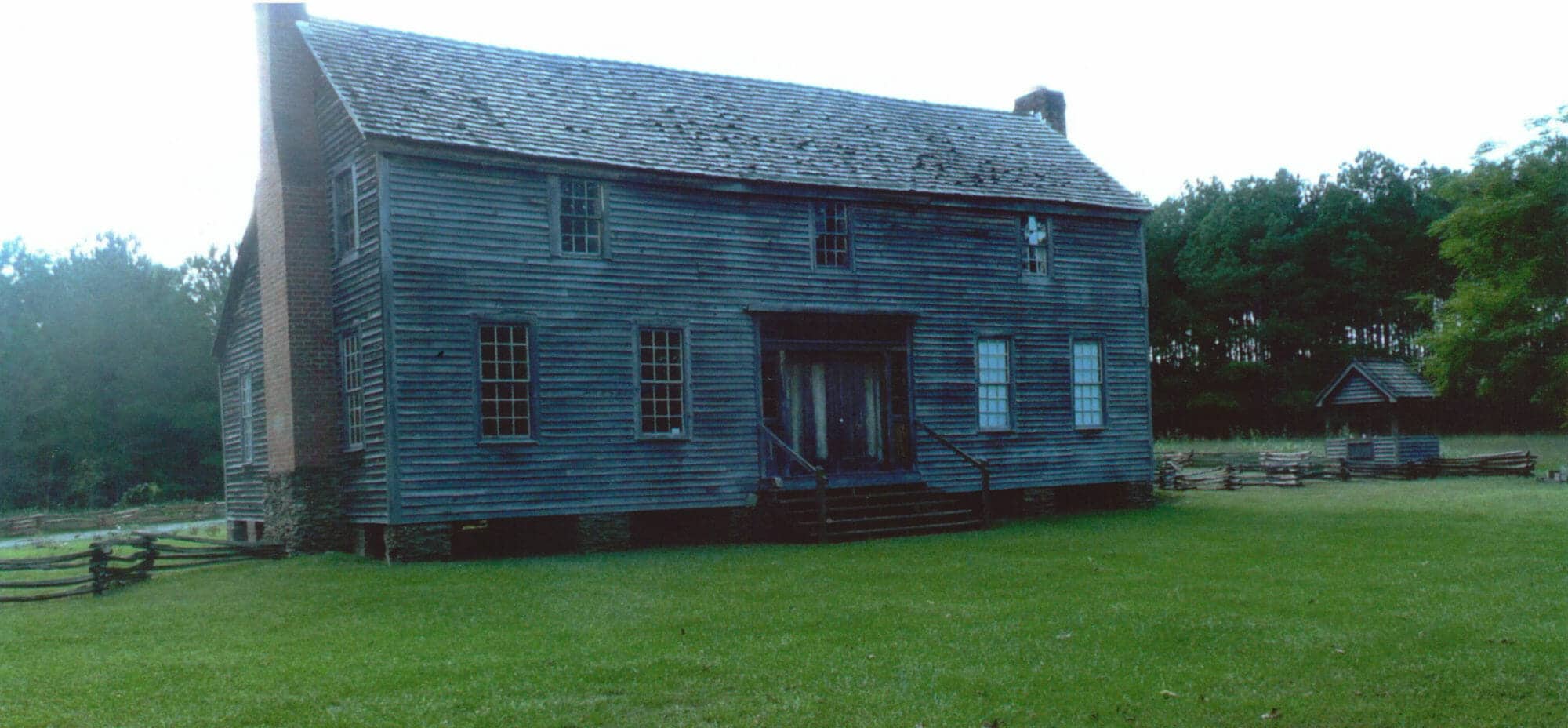 Historic Bonham House with Black Locust Split Rail