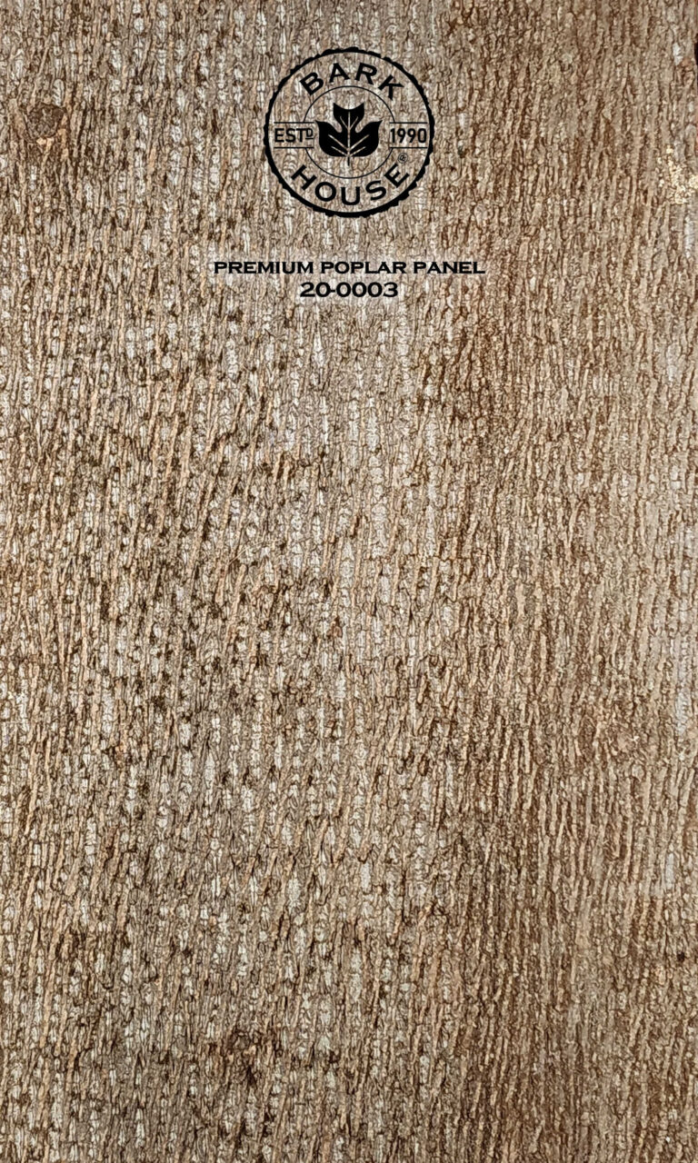 Bark House poplar bark panel SKU POPP-PRE-20-0003