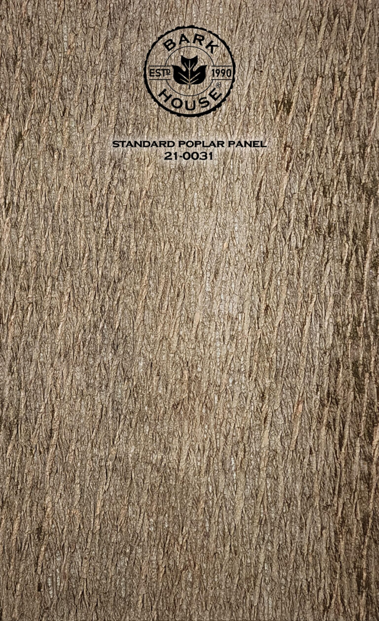 Bark House poplar bark panel SKU POPP-STD-21-0031