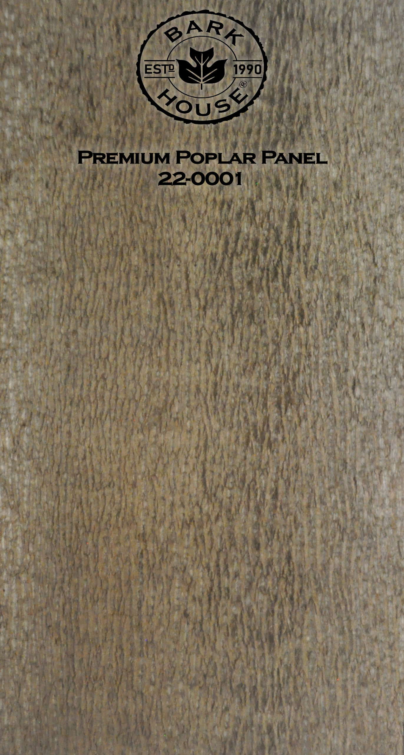 Bark House poplar bark panel SKU POPP-PRE-22-0001