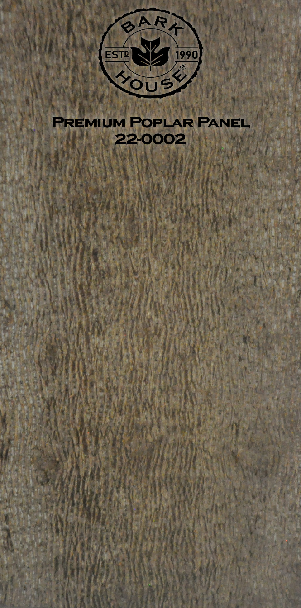 Bark House poplar bark panel SKU POPP-PRE-22-0002