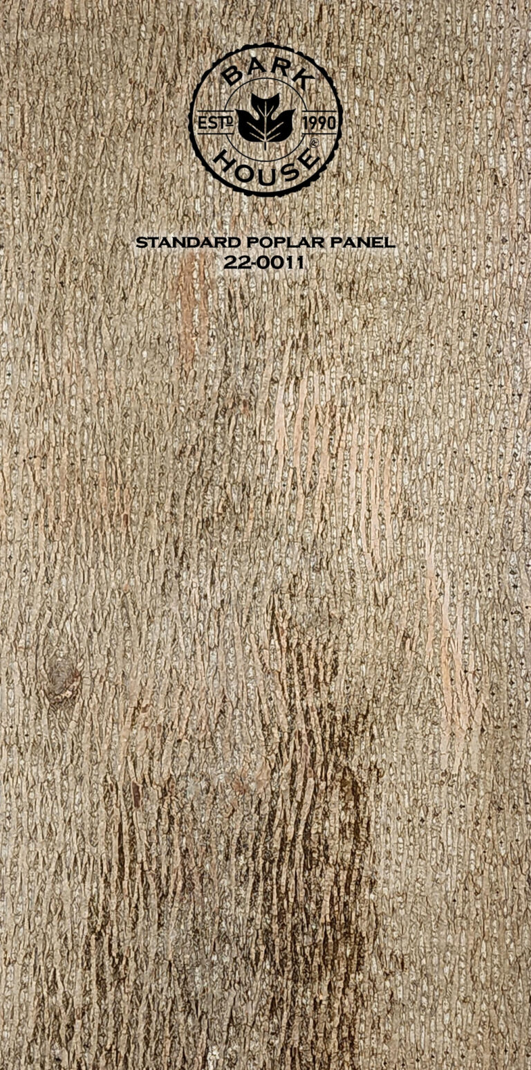 Bark House poplar bark panel SKU POPP-STD-22-0011