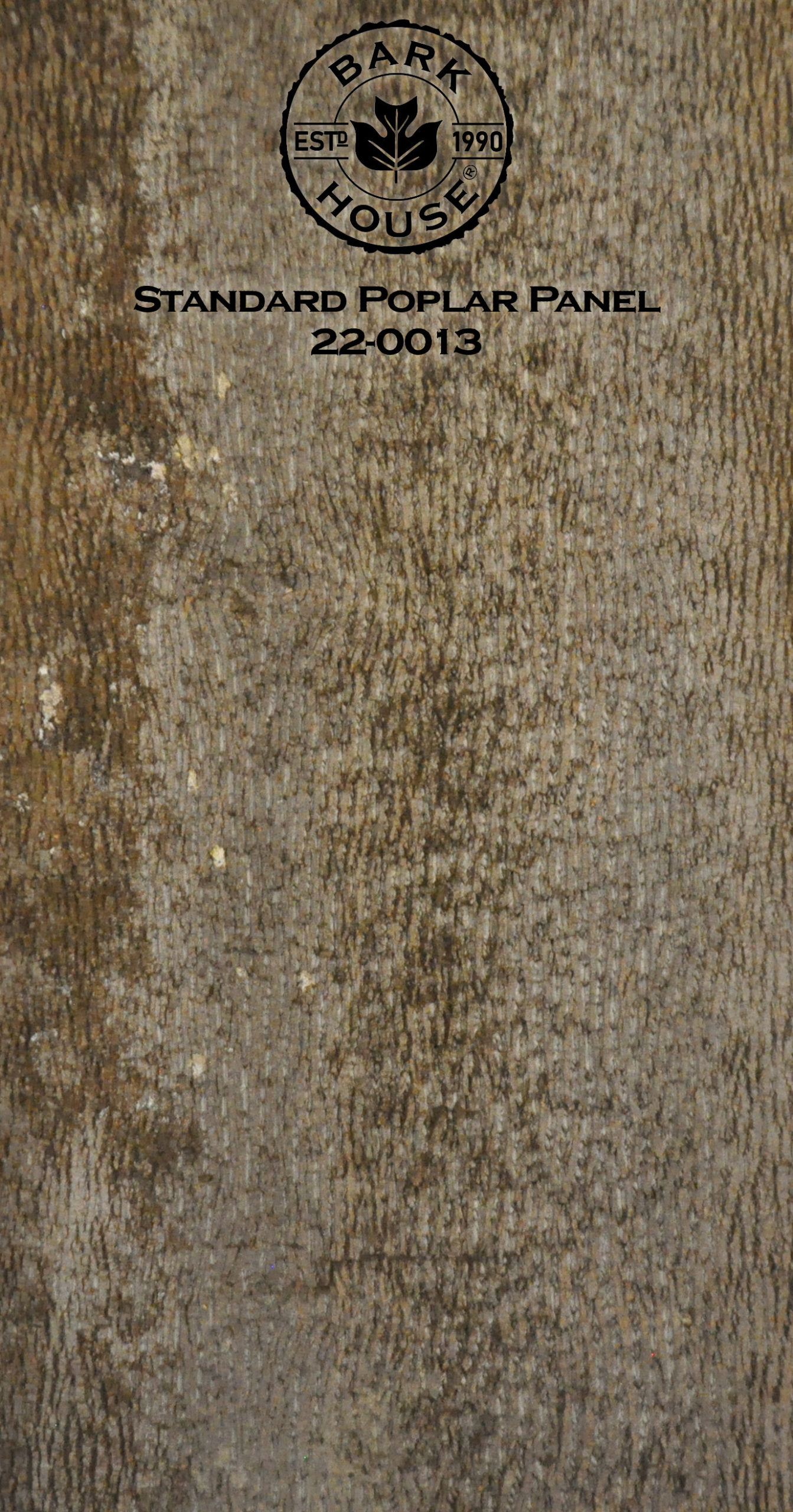 Bark House poplar bark panel SKU POPP-STD-22-0013