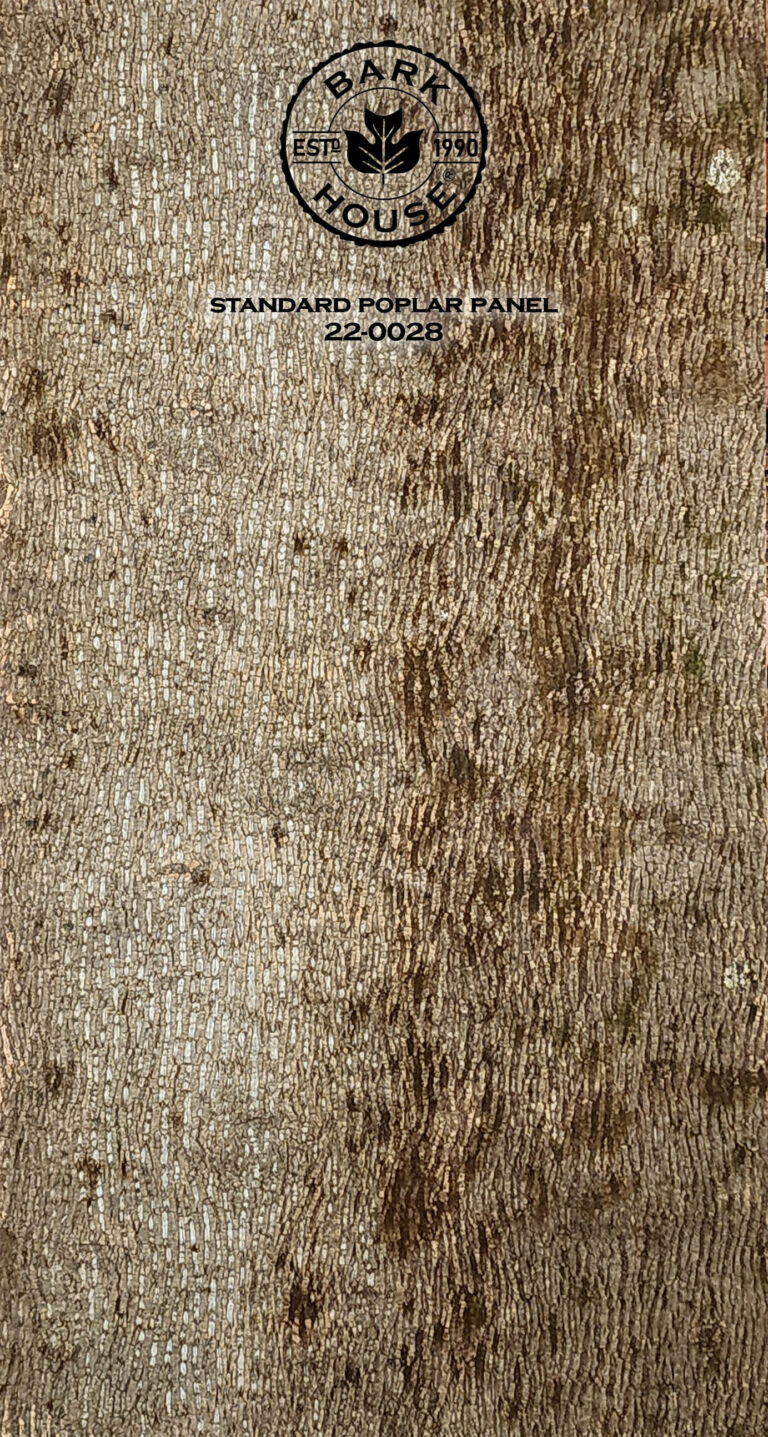 Bark House poplar bark panel SKU POPP-STD-22-0028