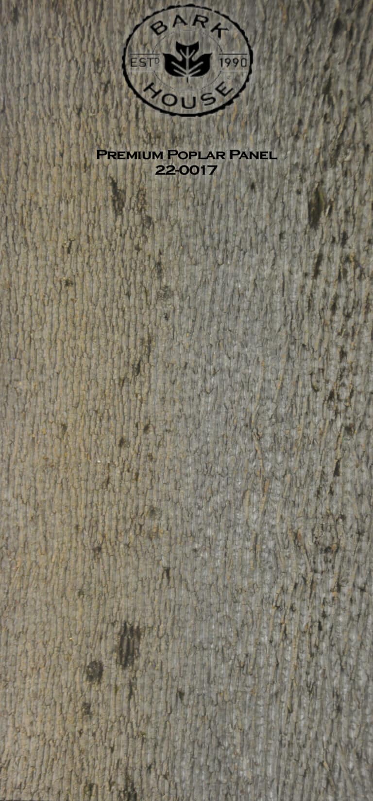 Bark House poplar bark panel SKU POPP-PRE-22-0017