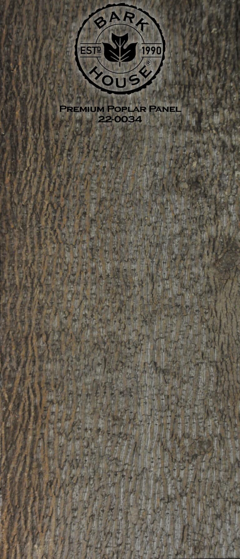 Bark House poplar bark panel SKU POPP-PRE-22-0034