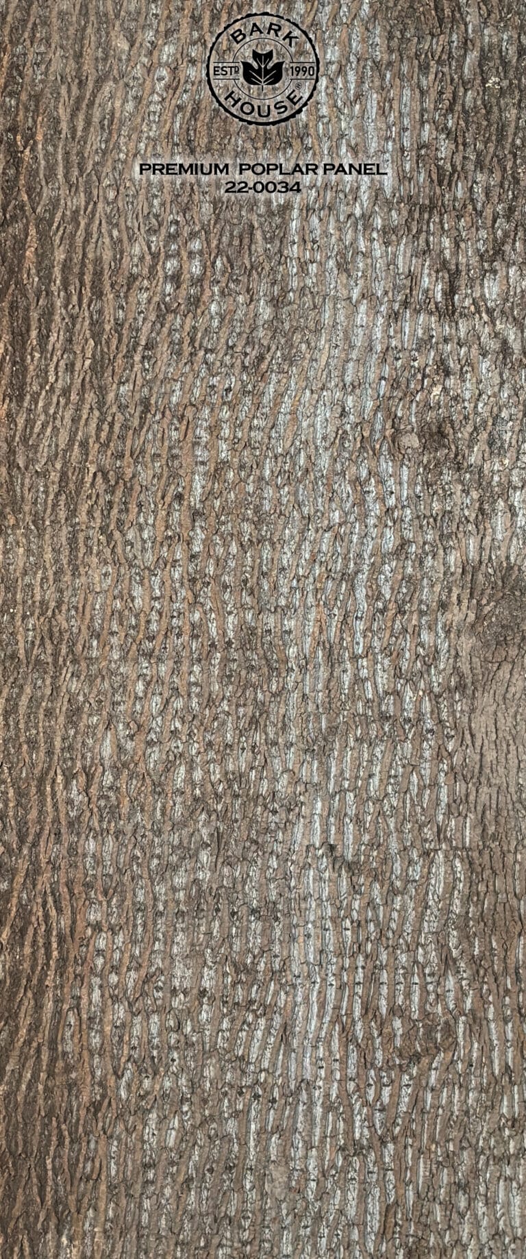 Bark House poplar bark panel SKU POPP-PRE-22-0034