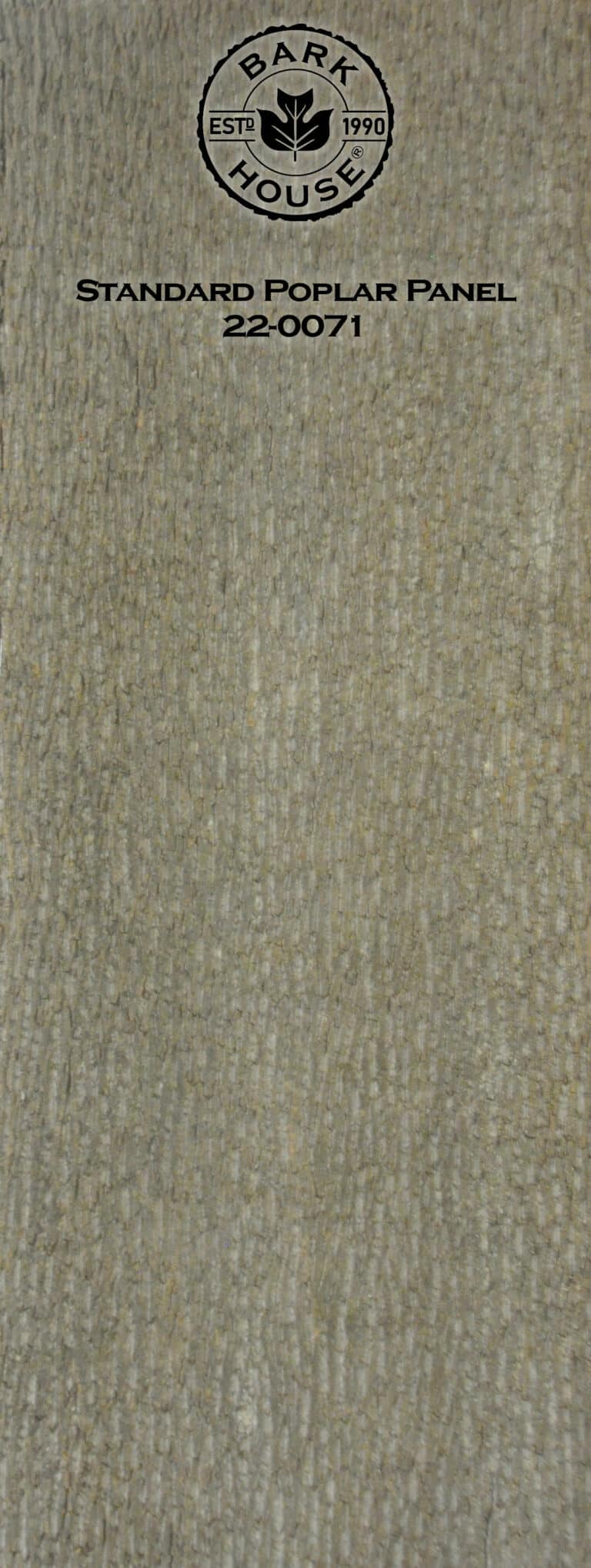 Bark House poplar bark panel SKU POPP-STD-22-0071