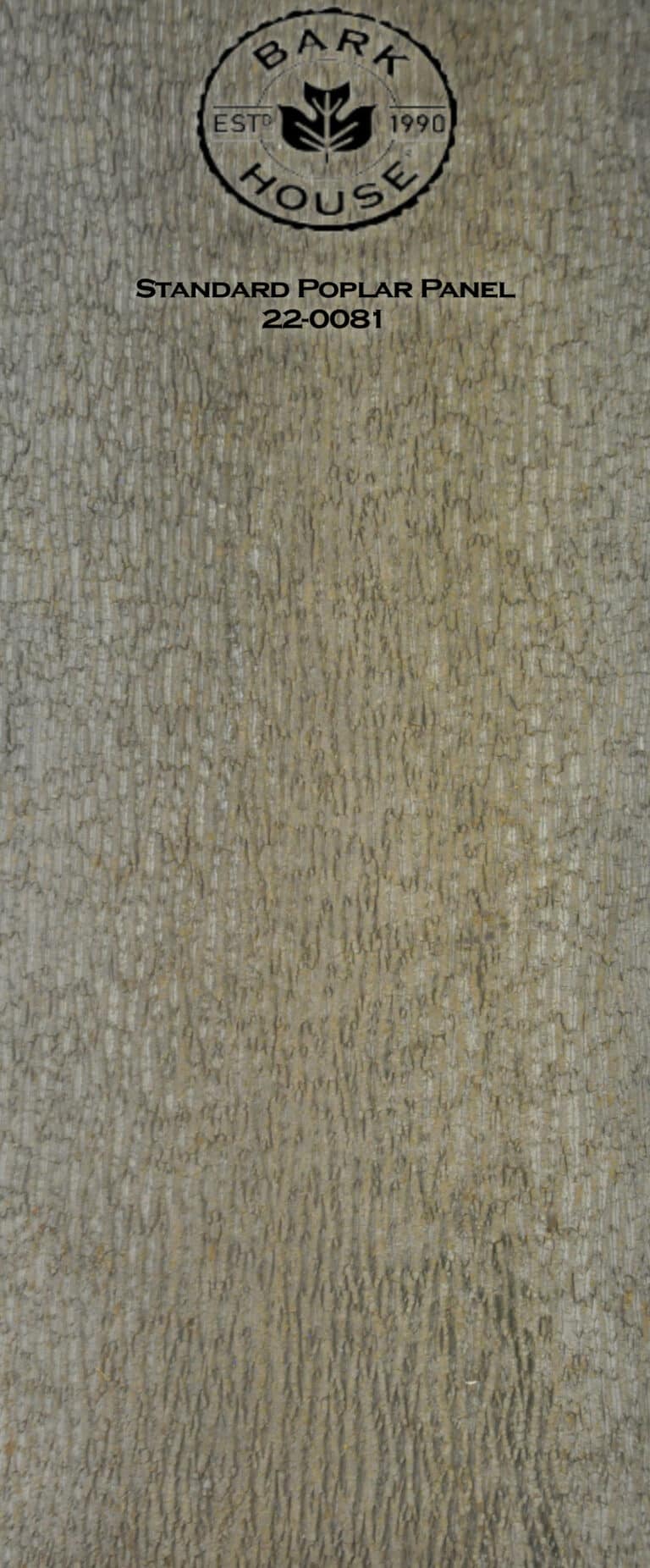 Bark House poplar bark panel SKU POPP-STD-22-0081