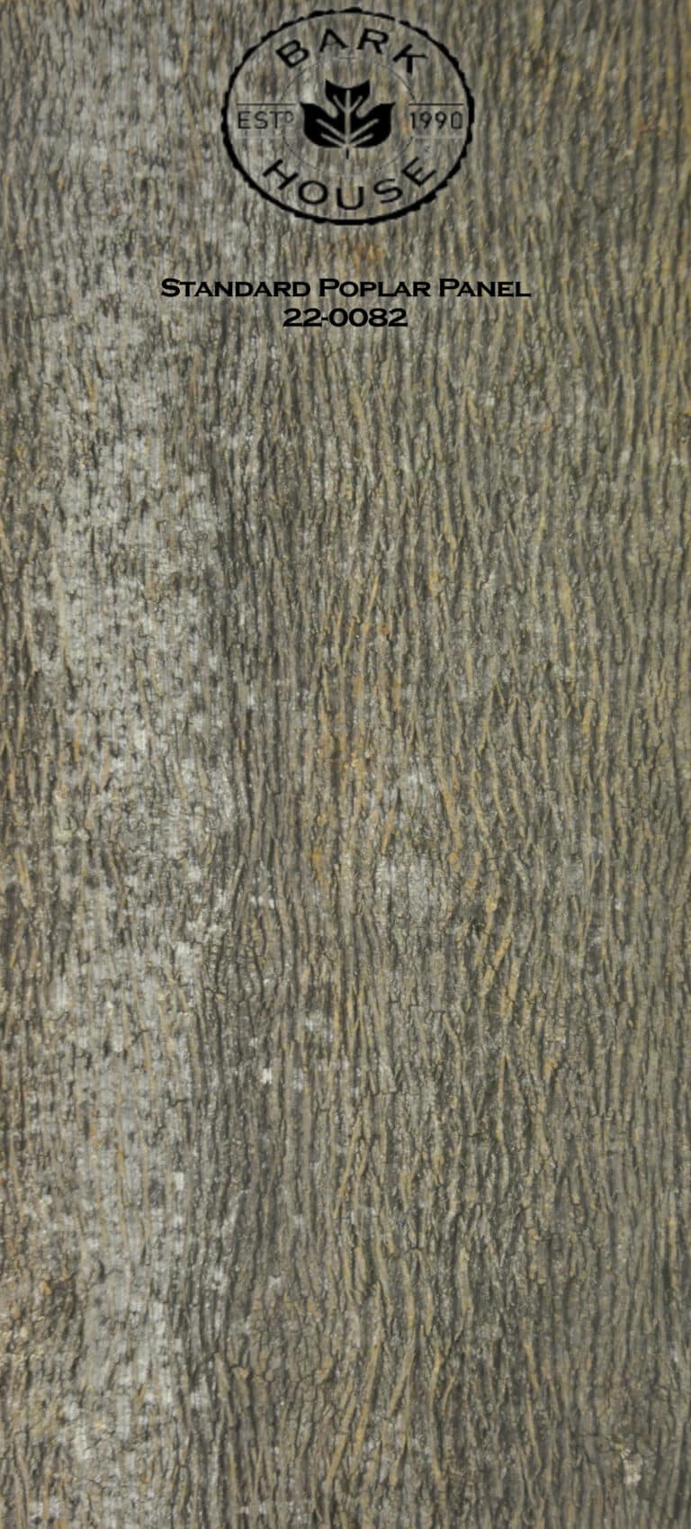 Bark House poplar bark panel SKU POPP-STD-22-0082