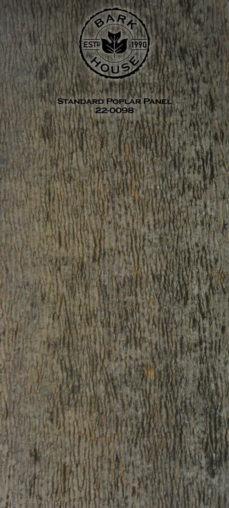 Bark House poplar bark panel SKU POPP-STD-22-0098