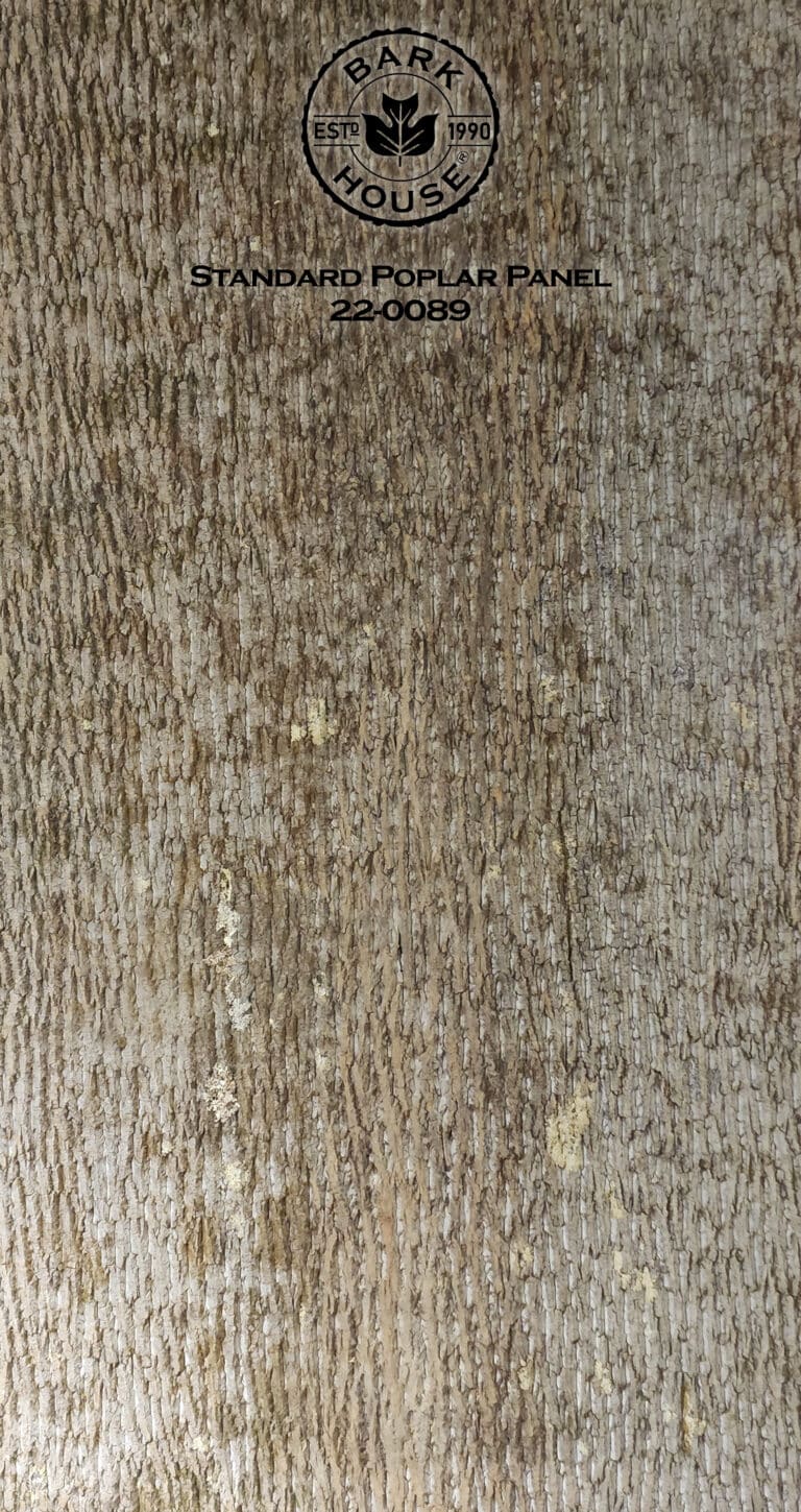 Bark House poplar bark panel SKU POPP-STD-22-0089