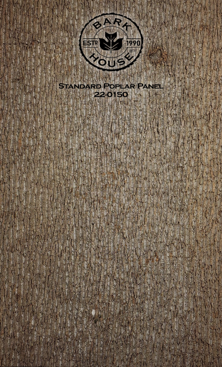 Bark House poplar bark panel SKU POPP-STD-22-0150