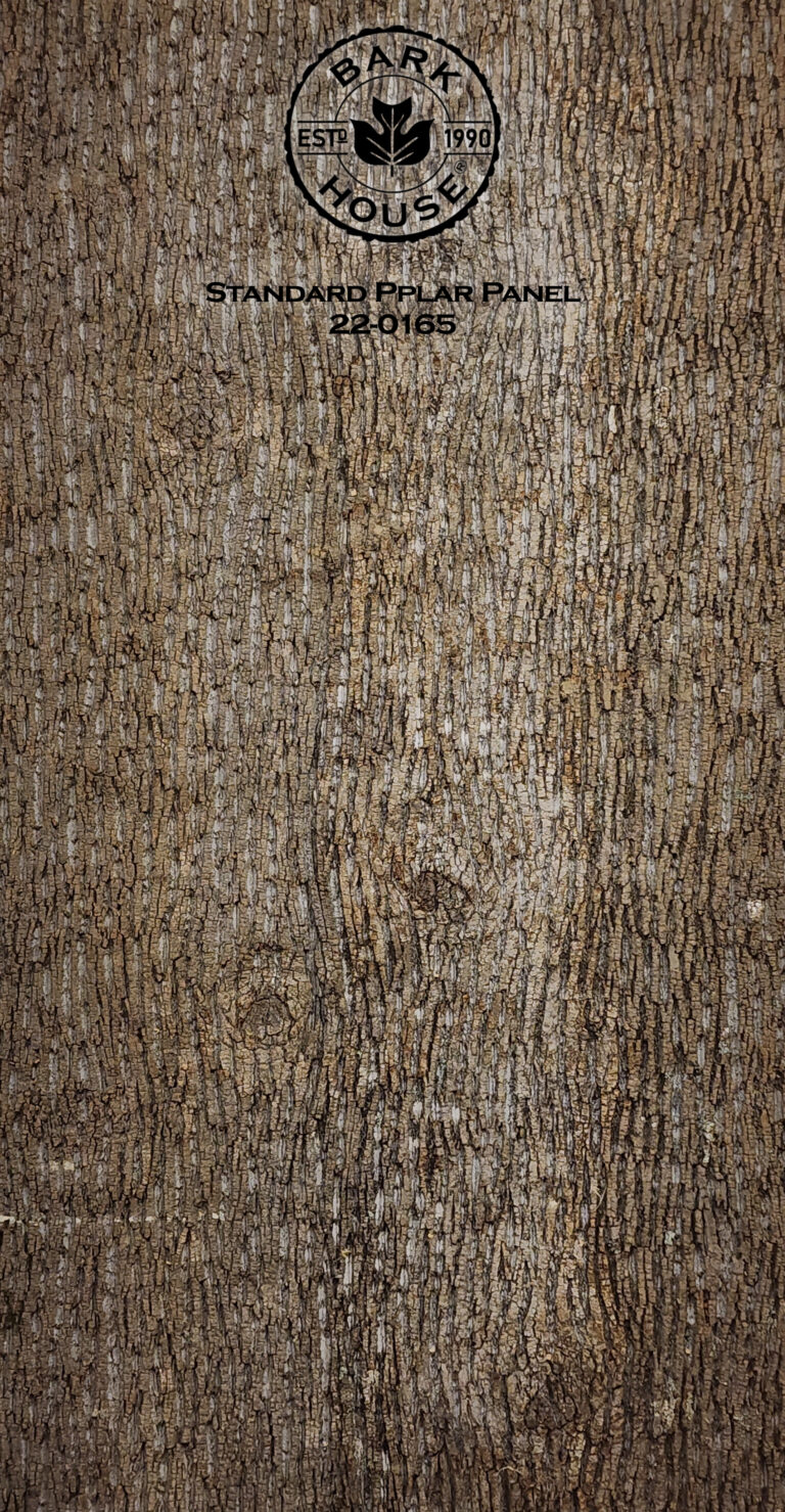Bark House poplar bark panel SKU POPP-STD-22-0165