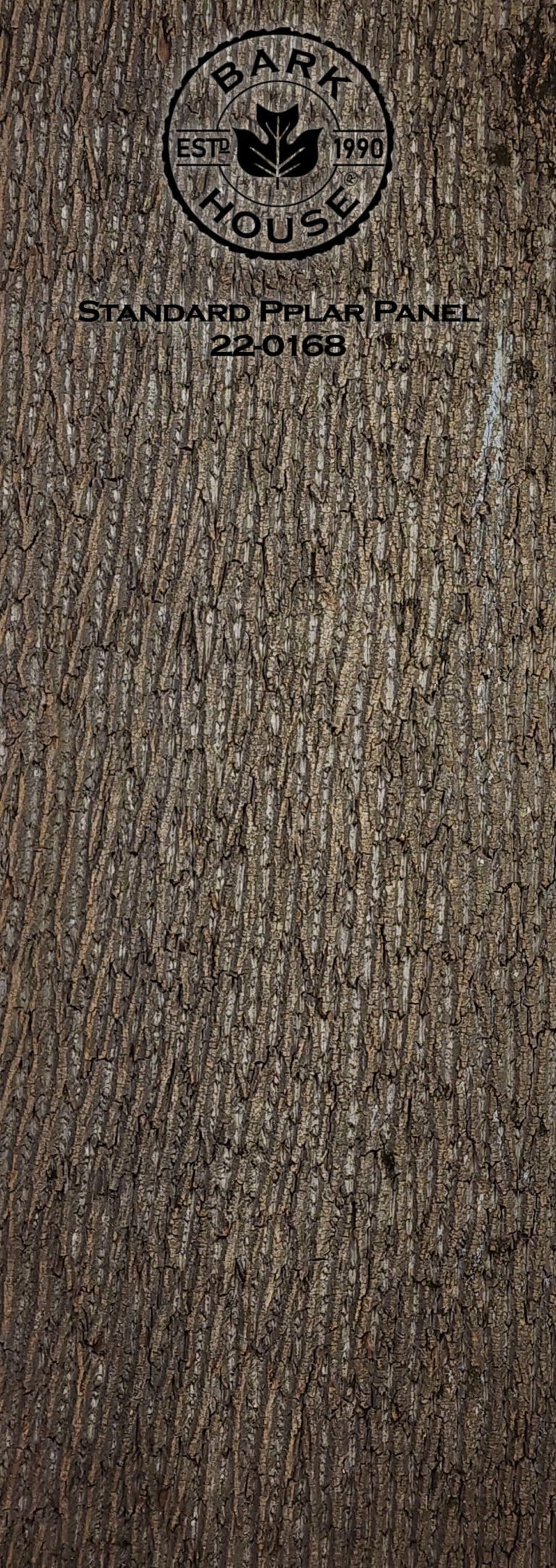 Bark House poplar bark panel SKU POPP-STD-22-0168