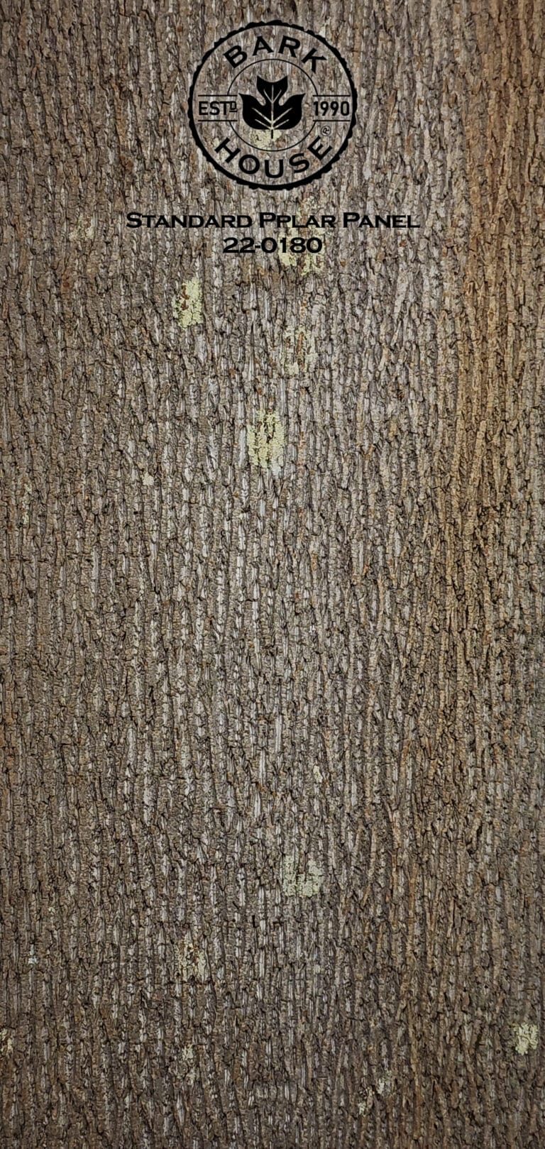 Bark House poplar bark panel SKU POPP-STD-22-0180