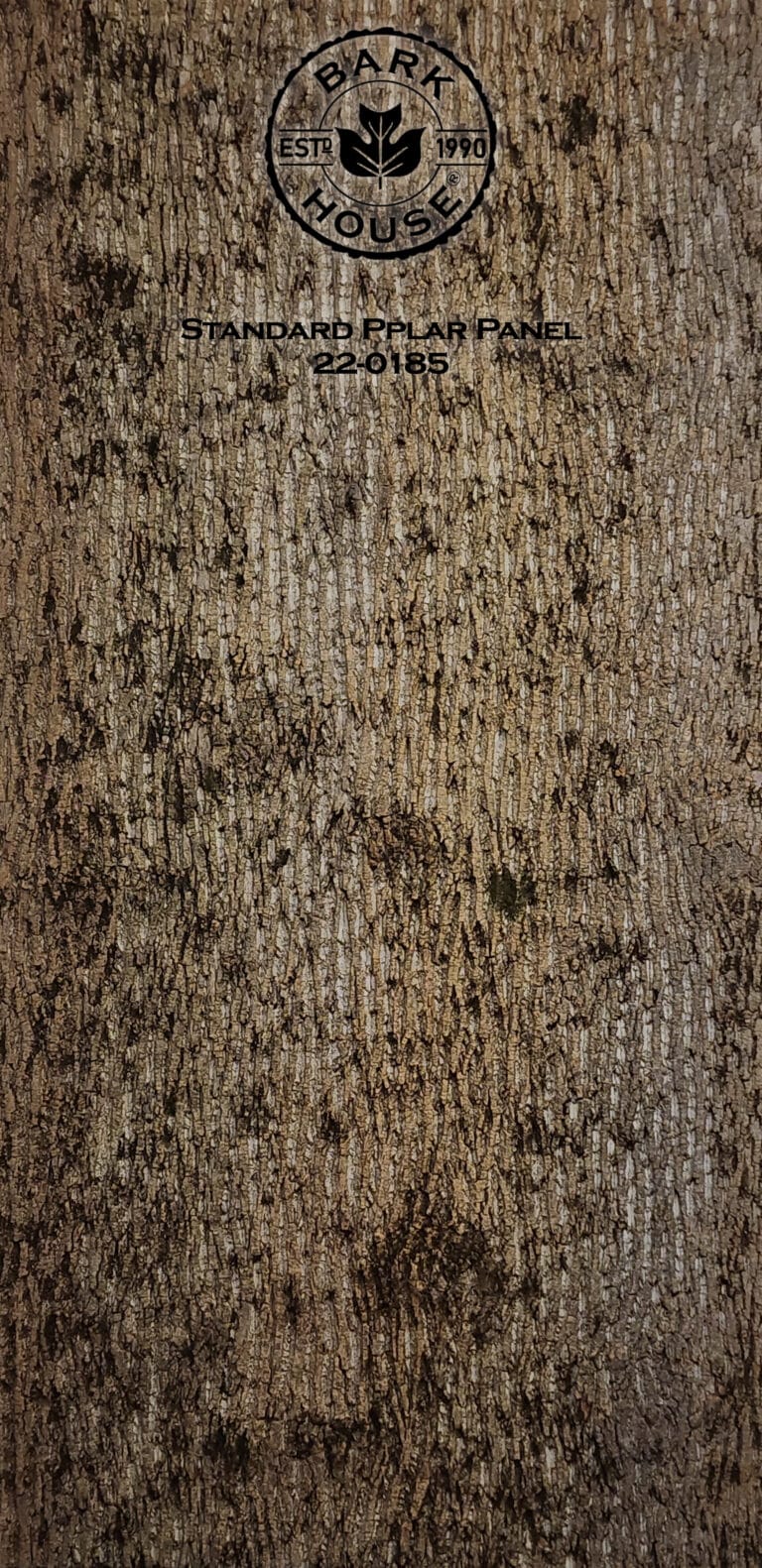 Bark House poplar bark panel SKU POPP-STD-22-0185
