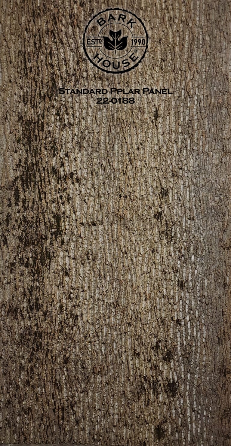 Bark House poplar bark panel SKU POPP-STD-22-0188