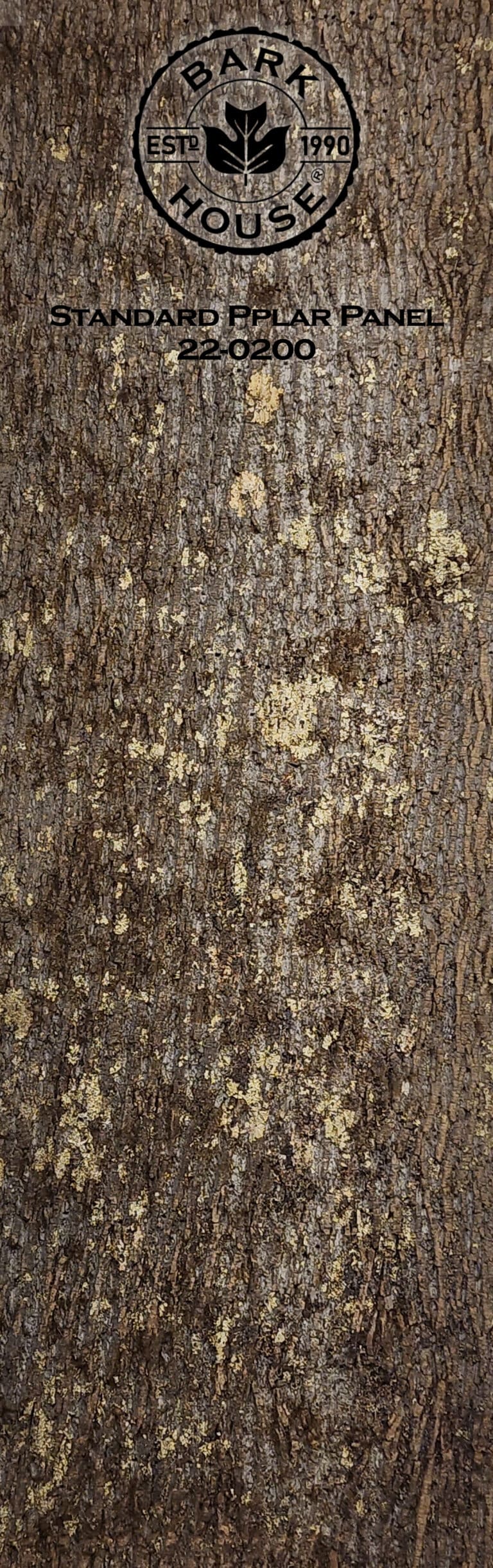 Bark House poplar bark panel SKU POPP-STD-22-0200