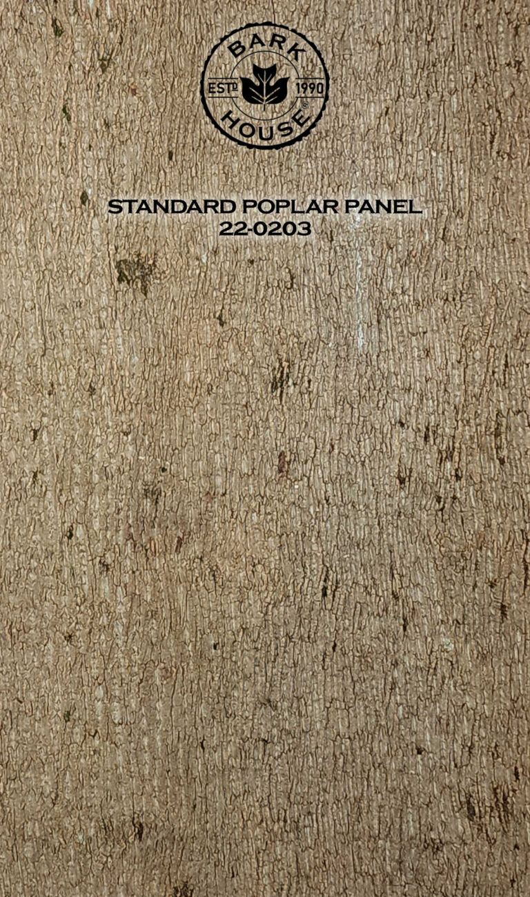 Bark House poplar bark panel SKU POPP-STD-22-0203
