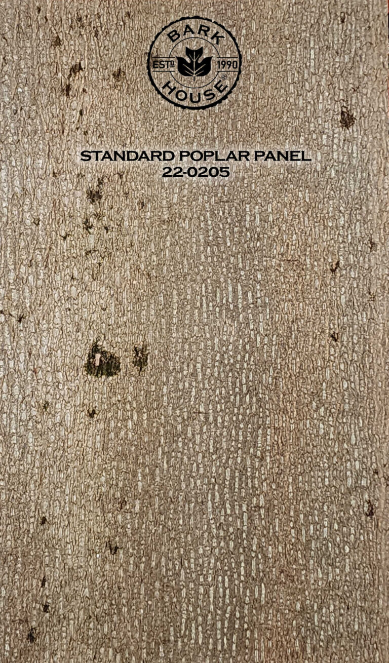 Bark House poplar bark panel SKU POPP-STD-22-0205