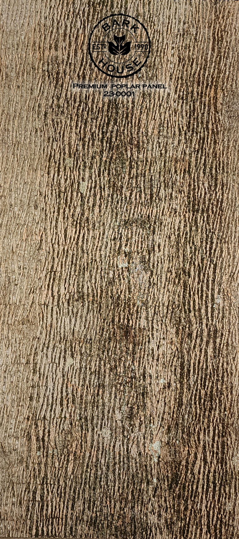 Bark House poplar bark panel SKU POPP-PRE-23-0001