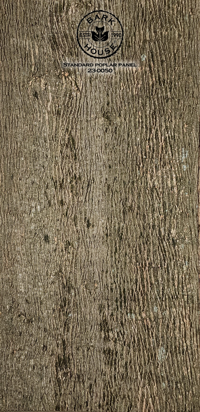 Bark House poplar bark panel SKU POPP-STD-23-0050