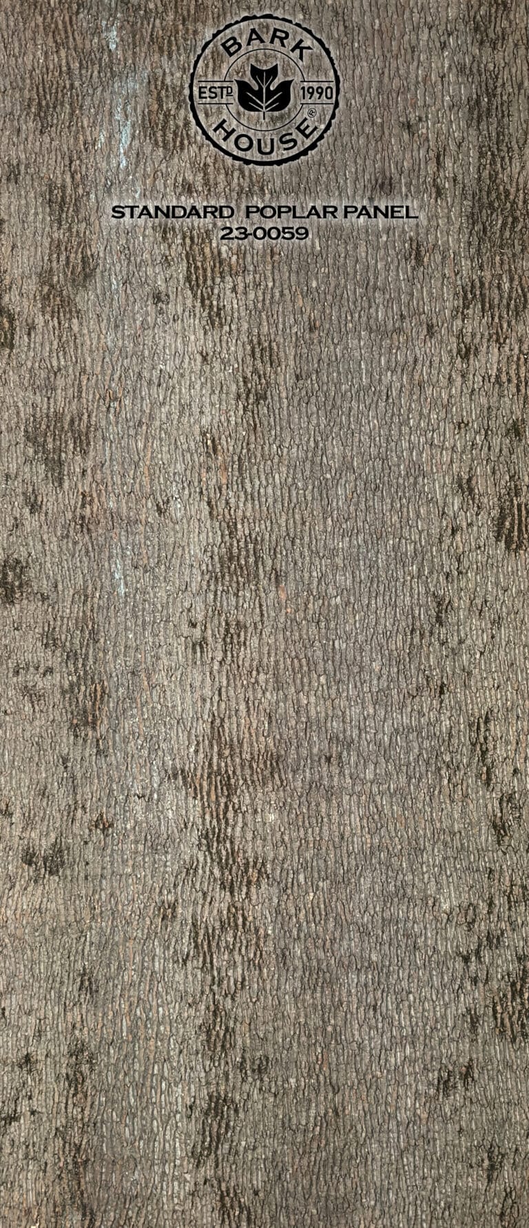 Bark House poplar bark panel SKU POPP-STD-23-0059