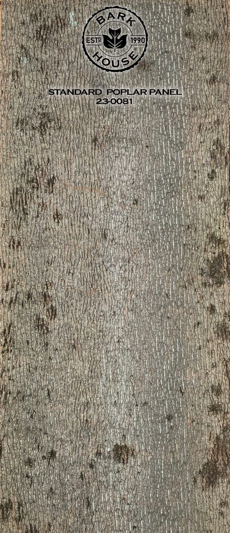 Bark House poplar bark panel SKU POPP-STD-23-0081