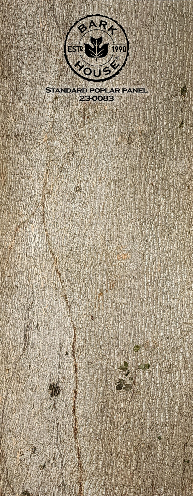 Bark House poplar bark panel SKU POPP-STD-23-0083