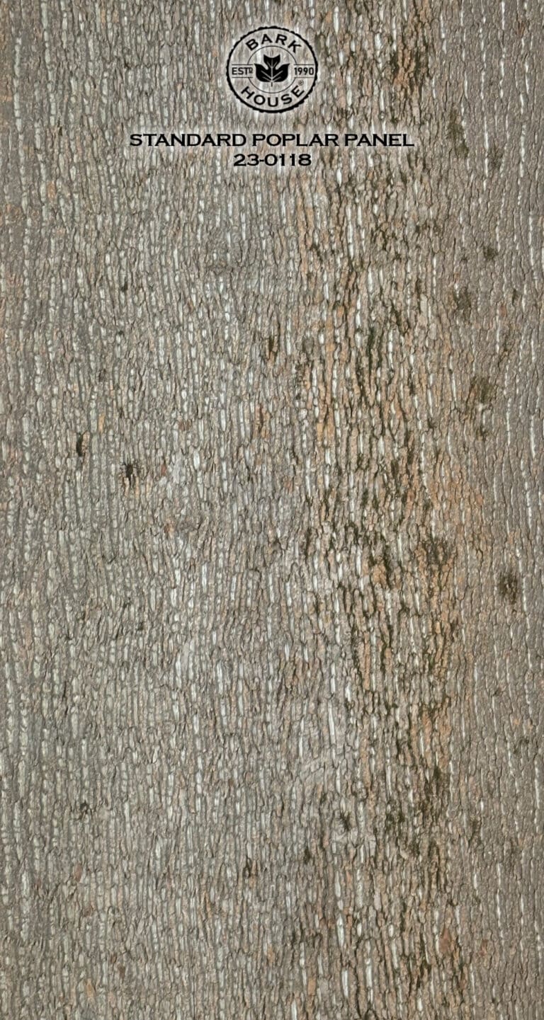 Bark House poplar bark panel SKU POPP-STD-23-0118