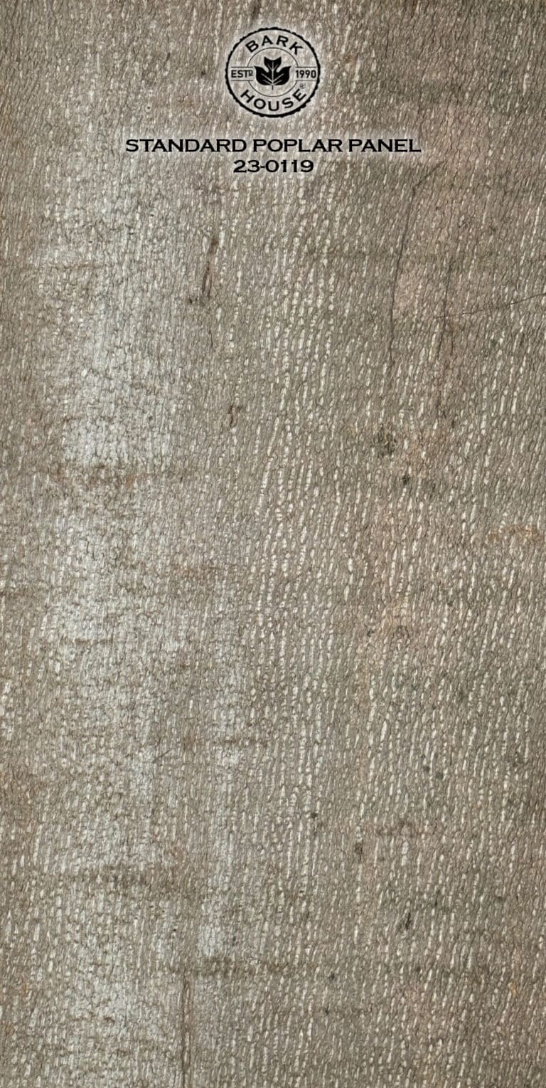 Bark House poplar bark panel SKU POPP-STD-23-0119