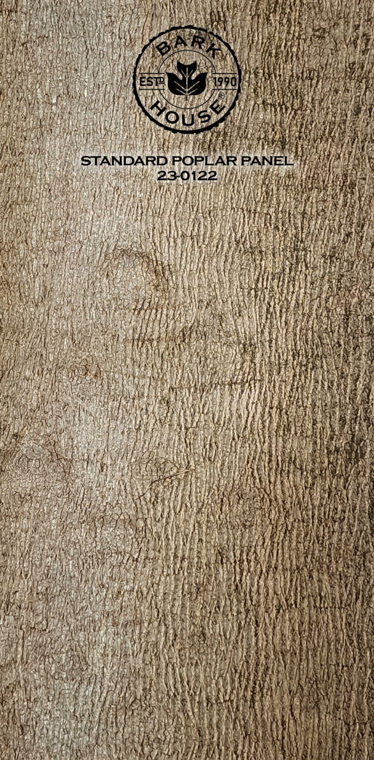 Bark House poplar bark panel SKU POPP-STD-23-0122