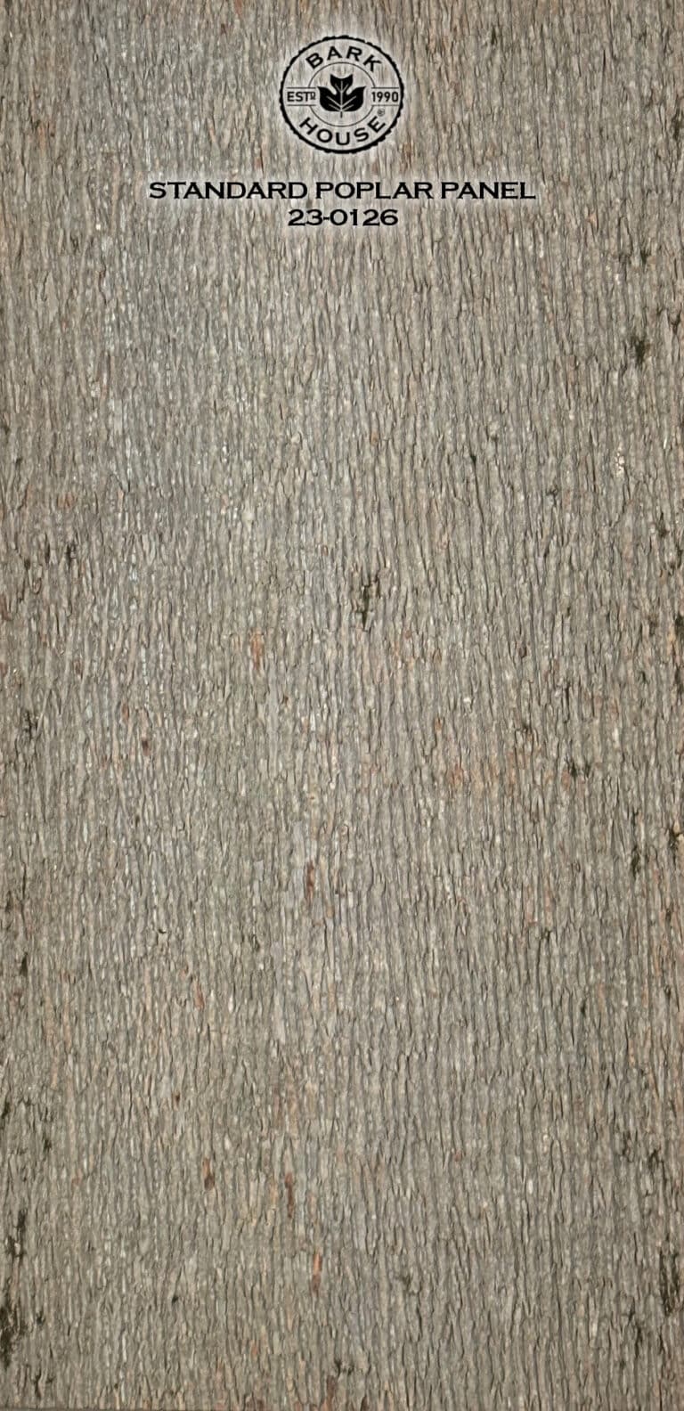 Bark House poplar bark panel SKU POPP-STD-23-0126